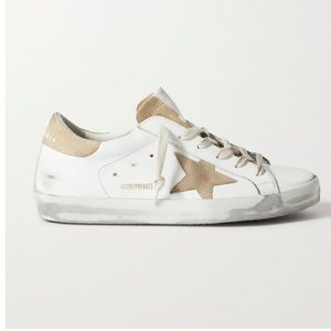 Golden Goose Superstar Leather Sneakers White Beige 40